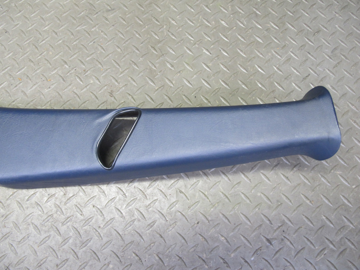 82-85 Mercedes W123 Sedan Left & Right B Pillar Upper Trim Panel Blue Set OEM