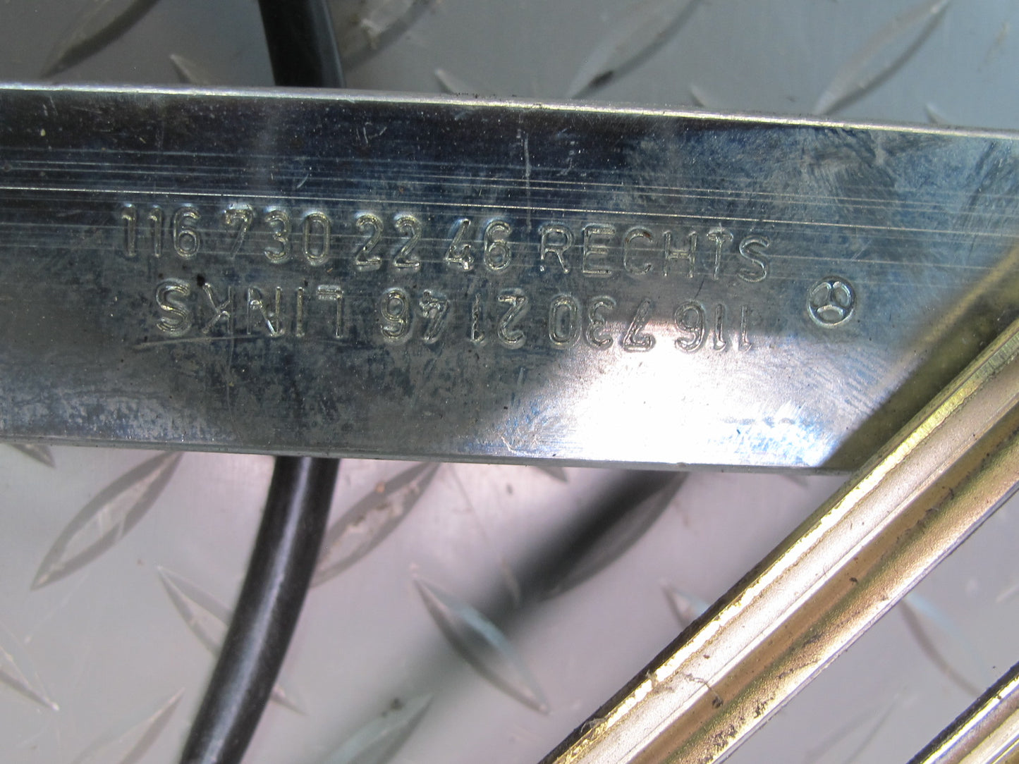 75-85 Mercedes W123 300D Sedan Rear Right Door Window Regulator w Motor OEM