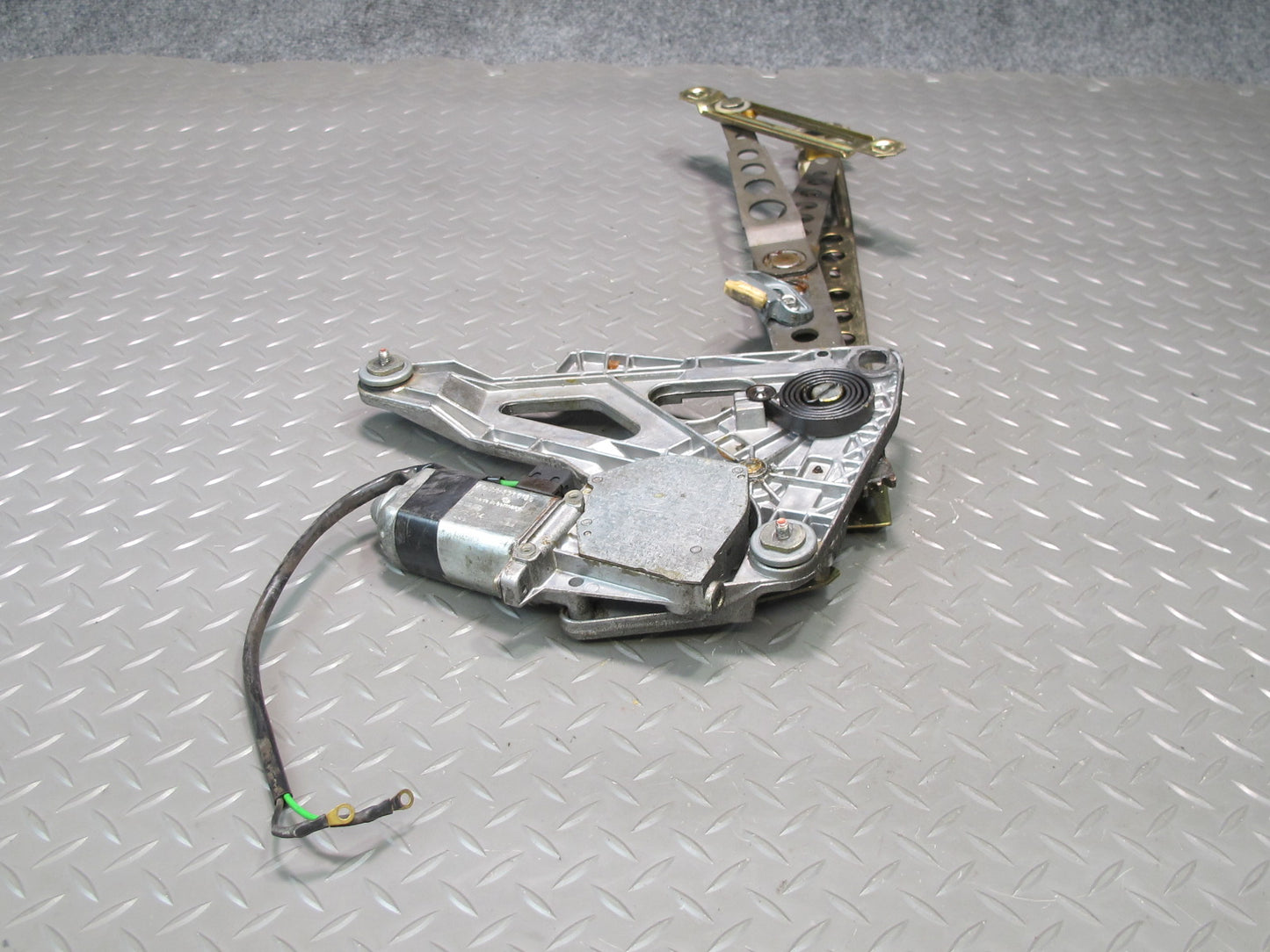 77-85 Mercedes W123 300D Front Left Door Window Regulator w Motor OEM