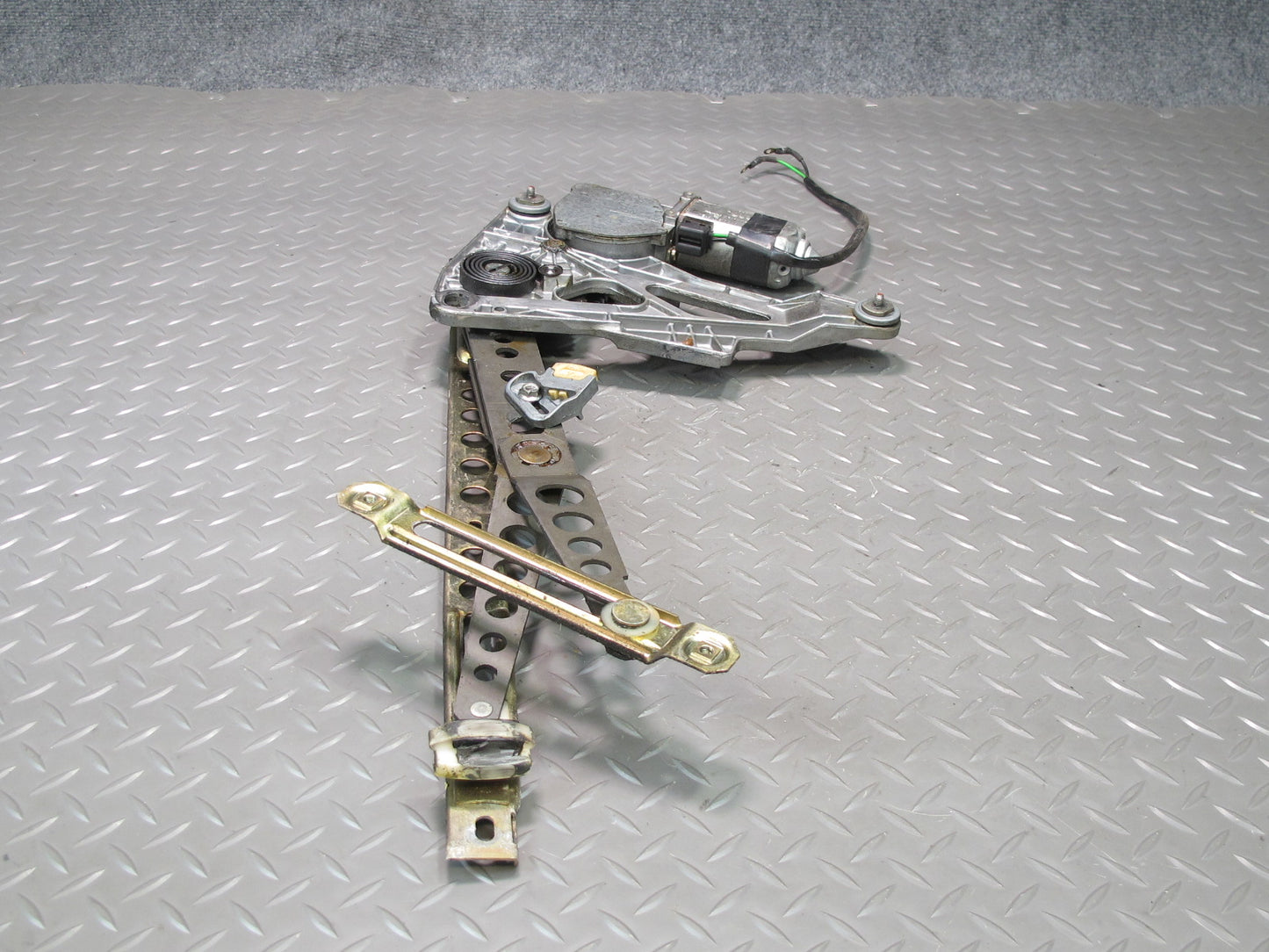 77-85 Mercedes W123 300D Front Left Door Window Regulator w Motor OEM