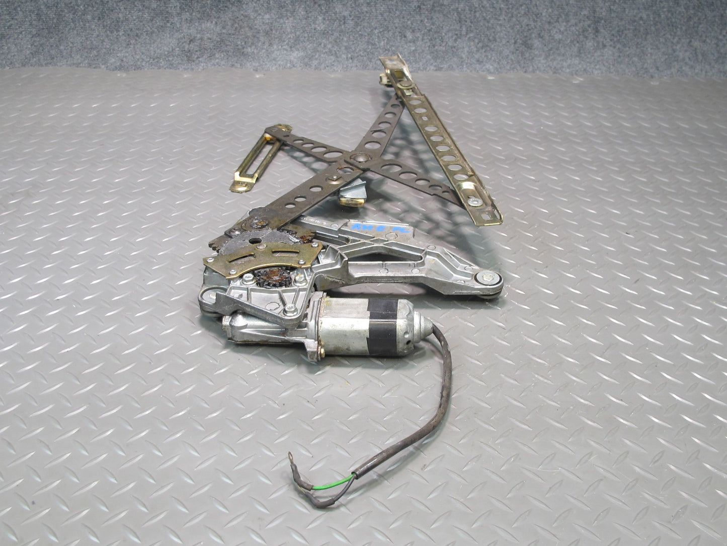 77-85 Mercedes W123 300D Front Left Door Window Regulator w Motor OEM