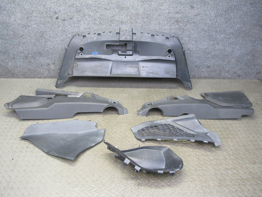 11-14 Porsche Cayenne 958 Left Center Right Under Hood Engine Bay Cover Trim Set