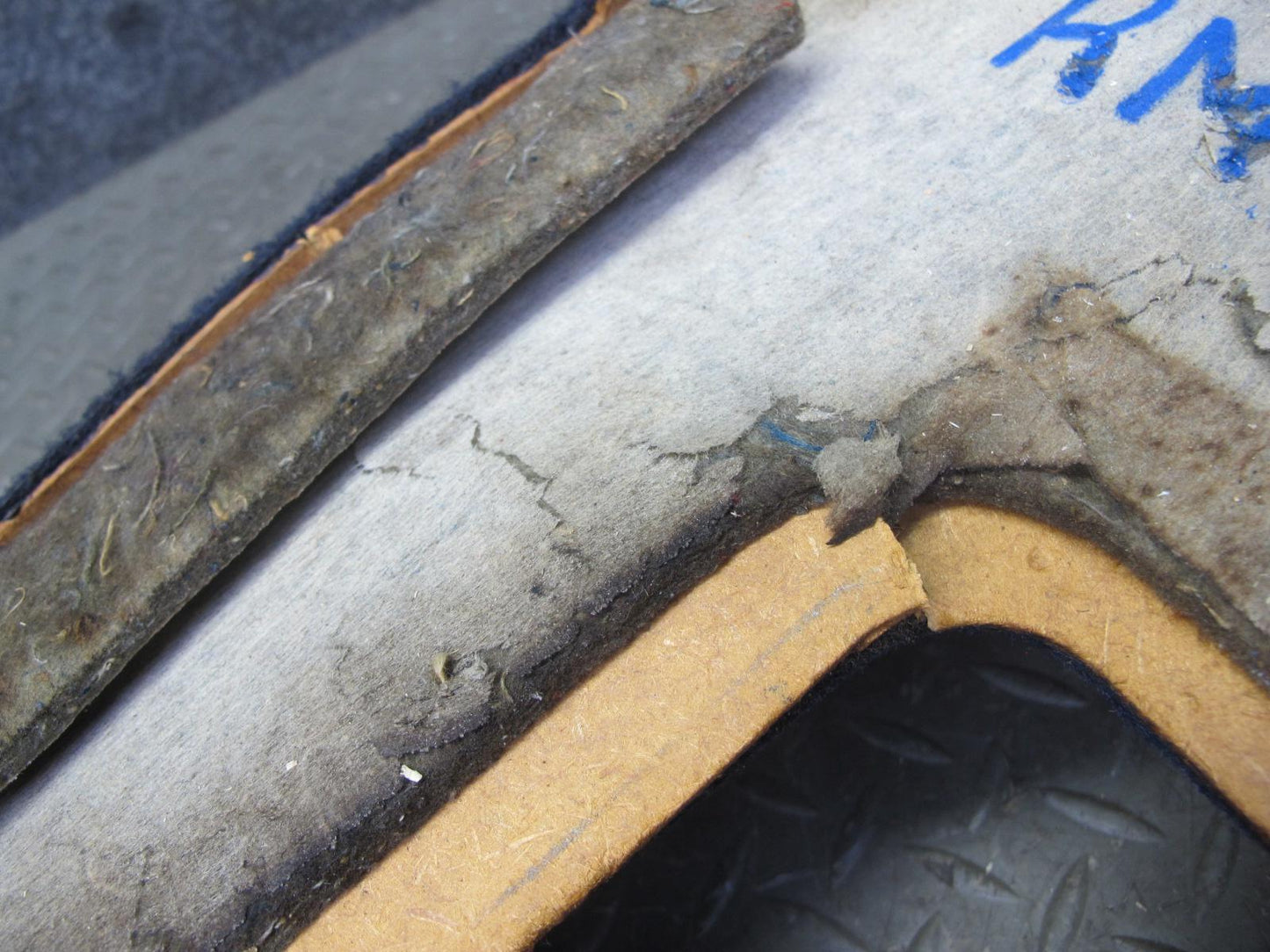 82-85 Mercedes W123 300D Sedan Rear Parcel Shelf Trim Cover Panel Blue OEM