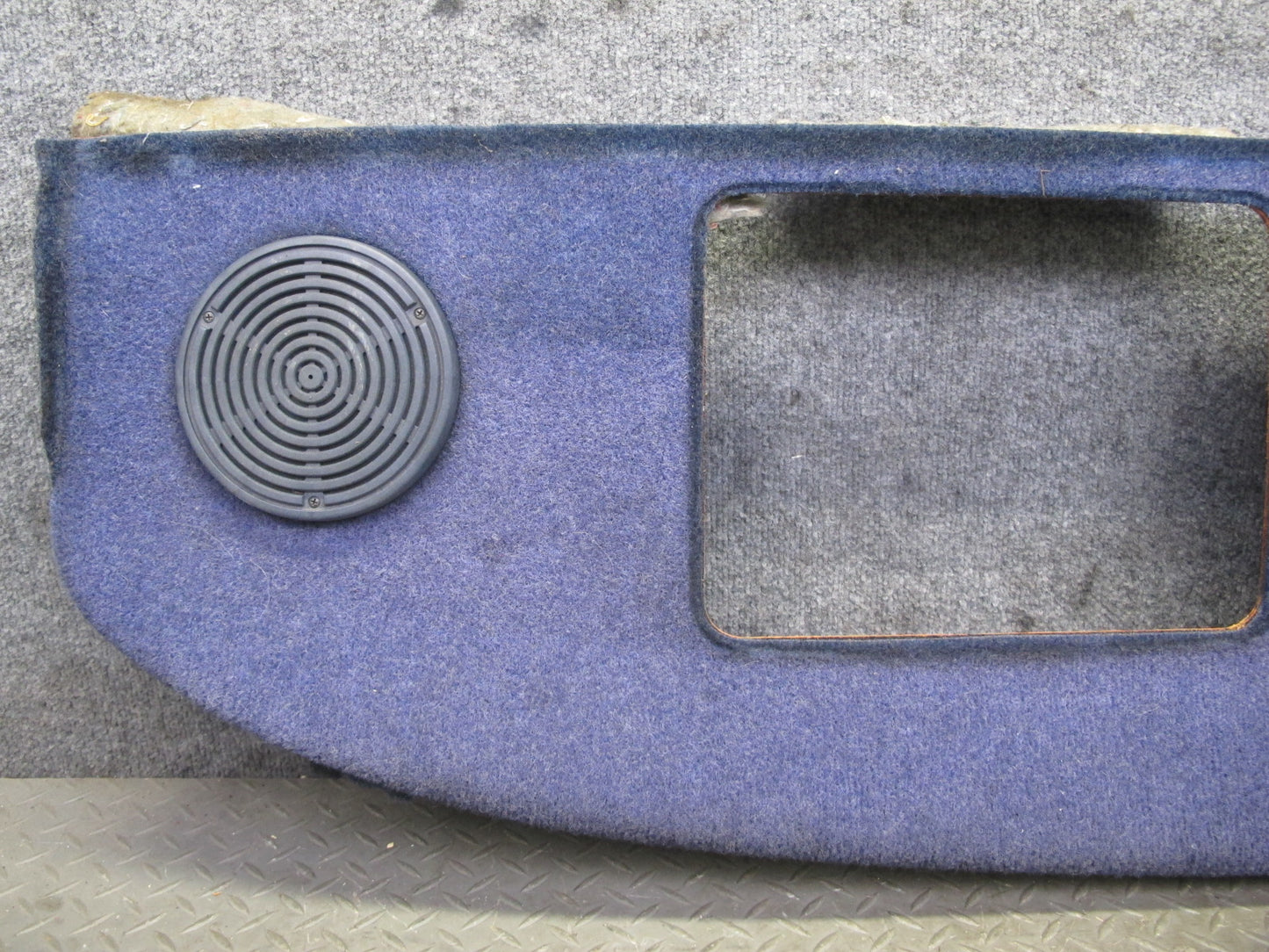 82-85 Mercedes W123 300D Sedan Rear Parcel Shelf Trim Cover Panel Blue OEM