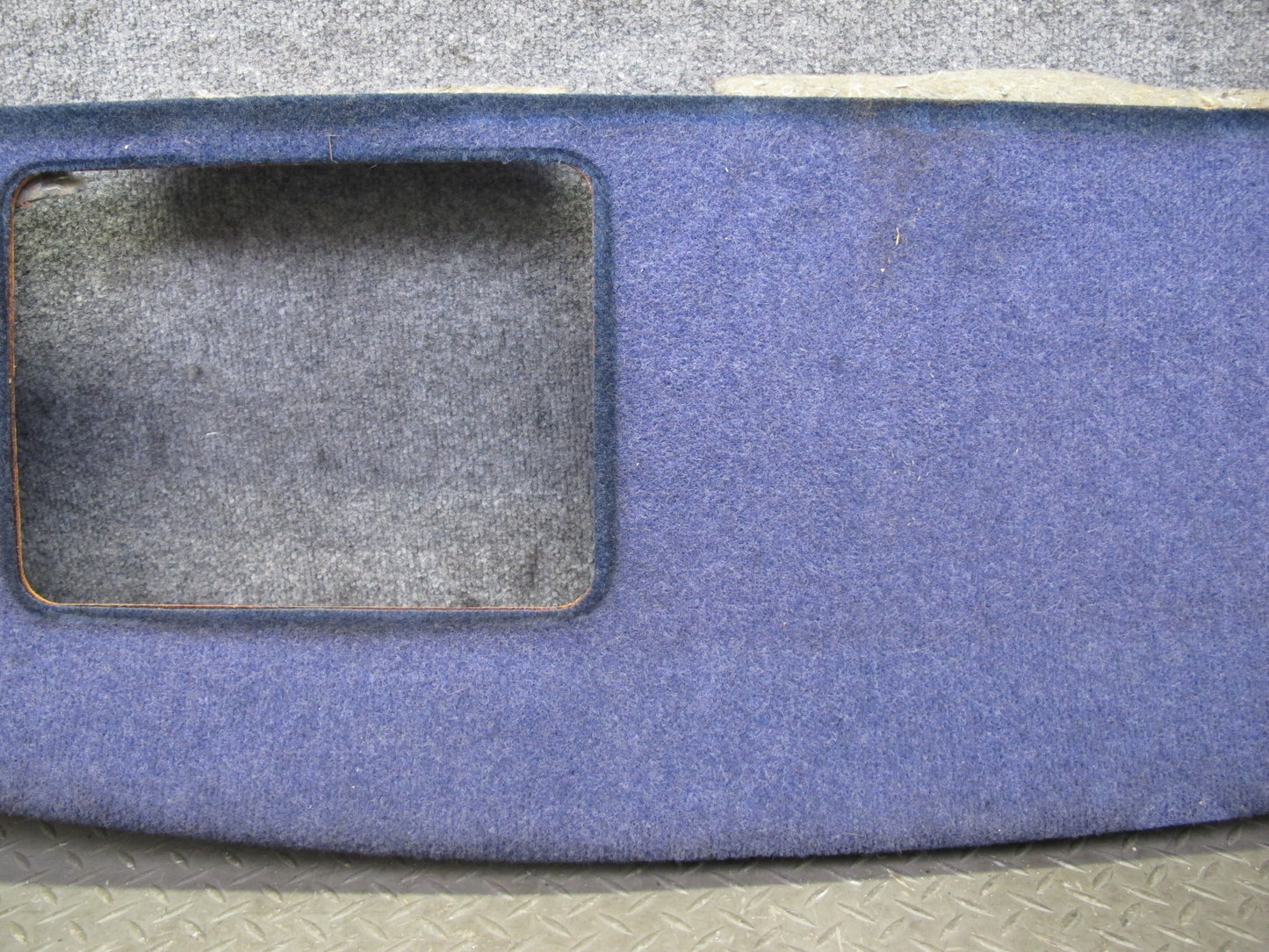 82-85 Mercedes W123 300D Sedan Rear Parcel Shelf Trim Cover Panel Blue OEM