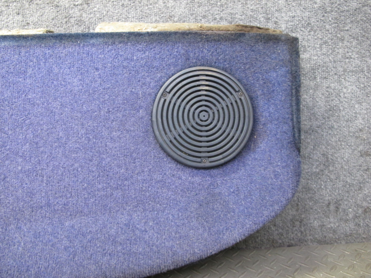 82-85 Mercedes W123 300D Sedan Rear Parcel Shelf Trim Cover Panel Blue OEM