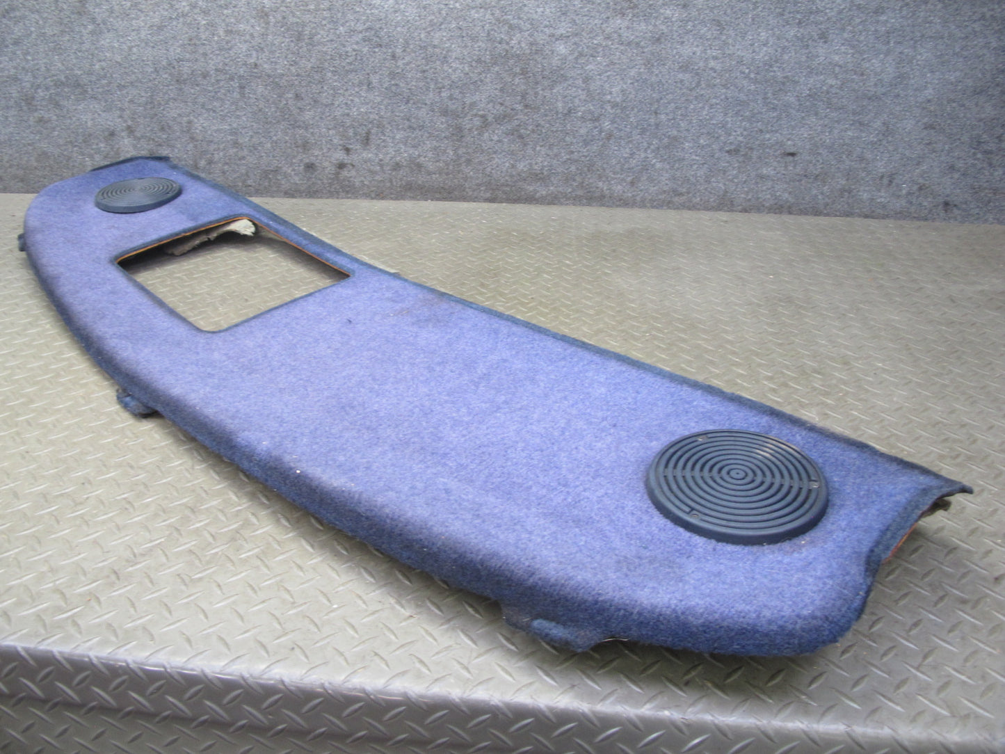 82-85 Mercedes W123 300D Sedan Rear Parcel Shelf Trim Cover Panel Blue OEM