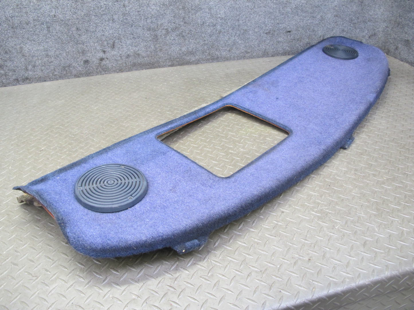 82-85 Mercedes W123 300D Sedan Rear Parcel Shelf Trim Cover Panel Blue OEM