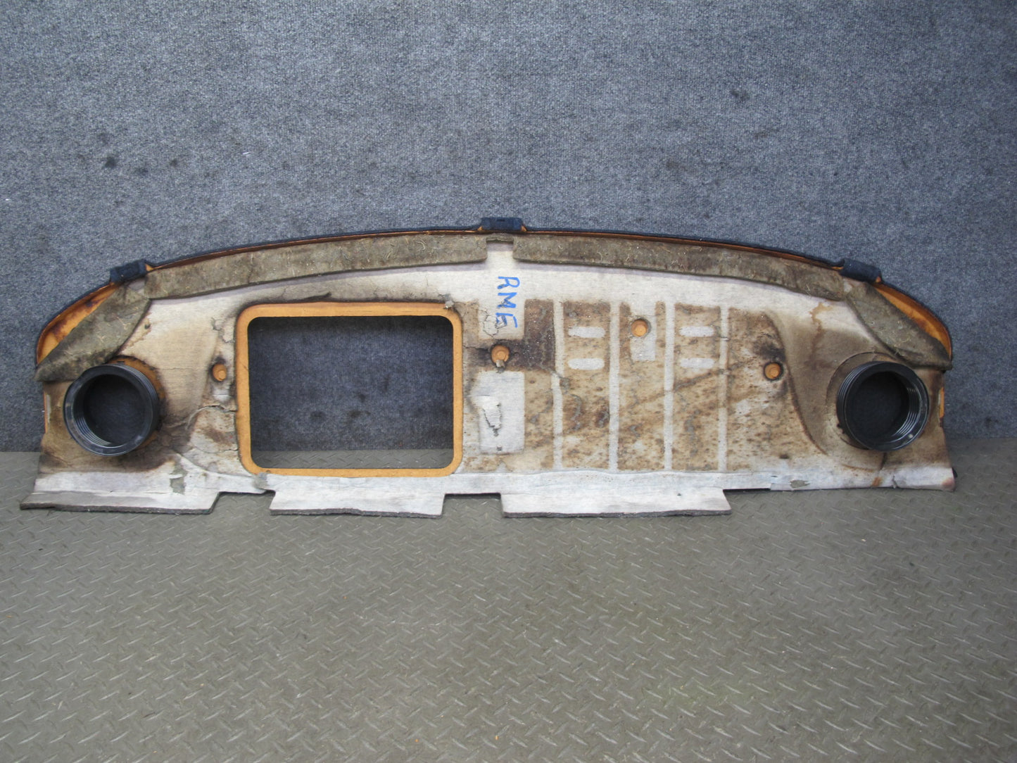 82-85 Mercedes W123 300D Sedan Rear Parcel Shelf Trim Cover Panel Blue OEM