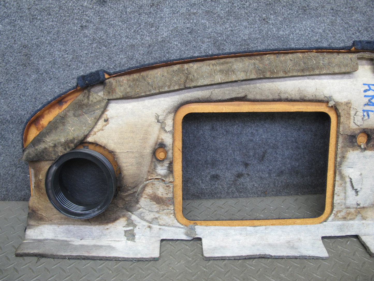 82-85 Mercedes W123 300D Sedan Rear Parcel Shelf Trim Cover Panel Blue OEM