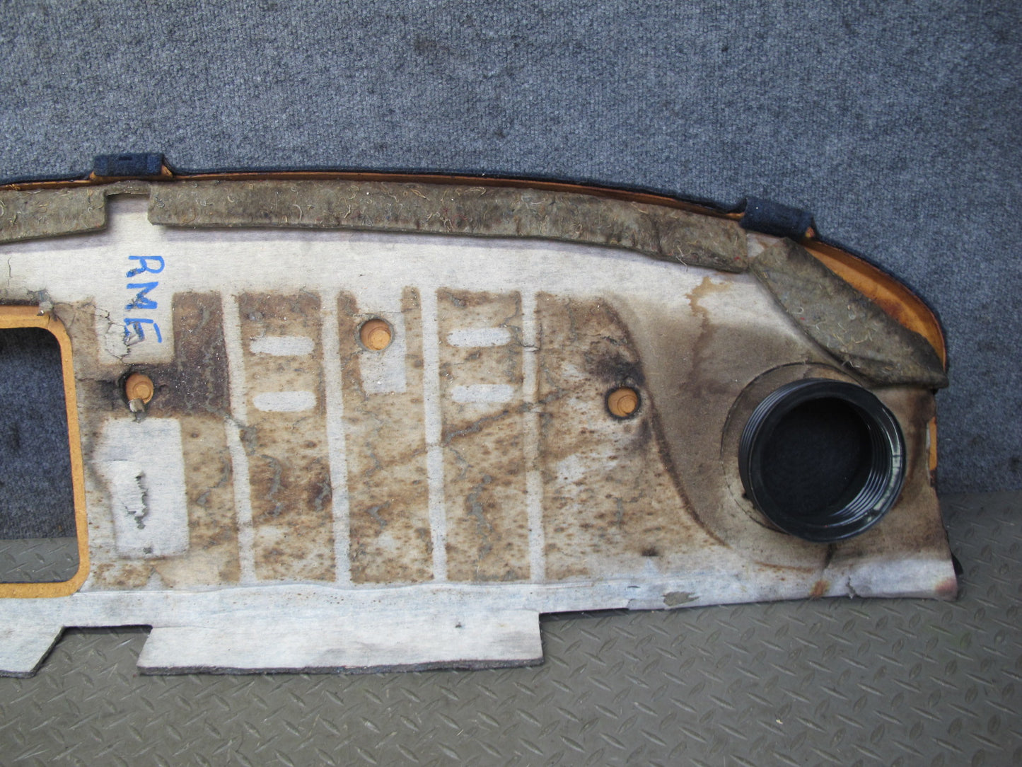 82-85 Mercedes W123 300D Sedan Rear Parcel Shelf Trim Cover Panel Blue OEM