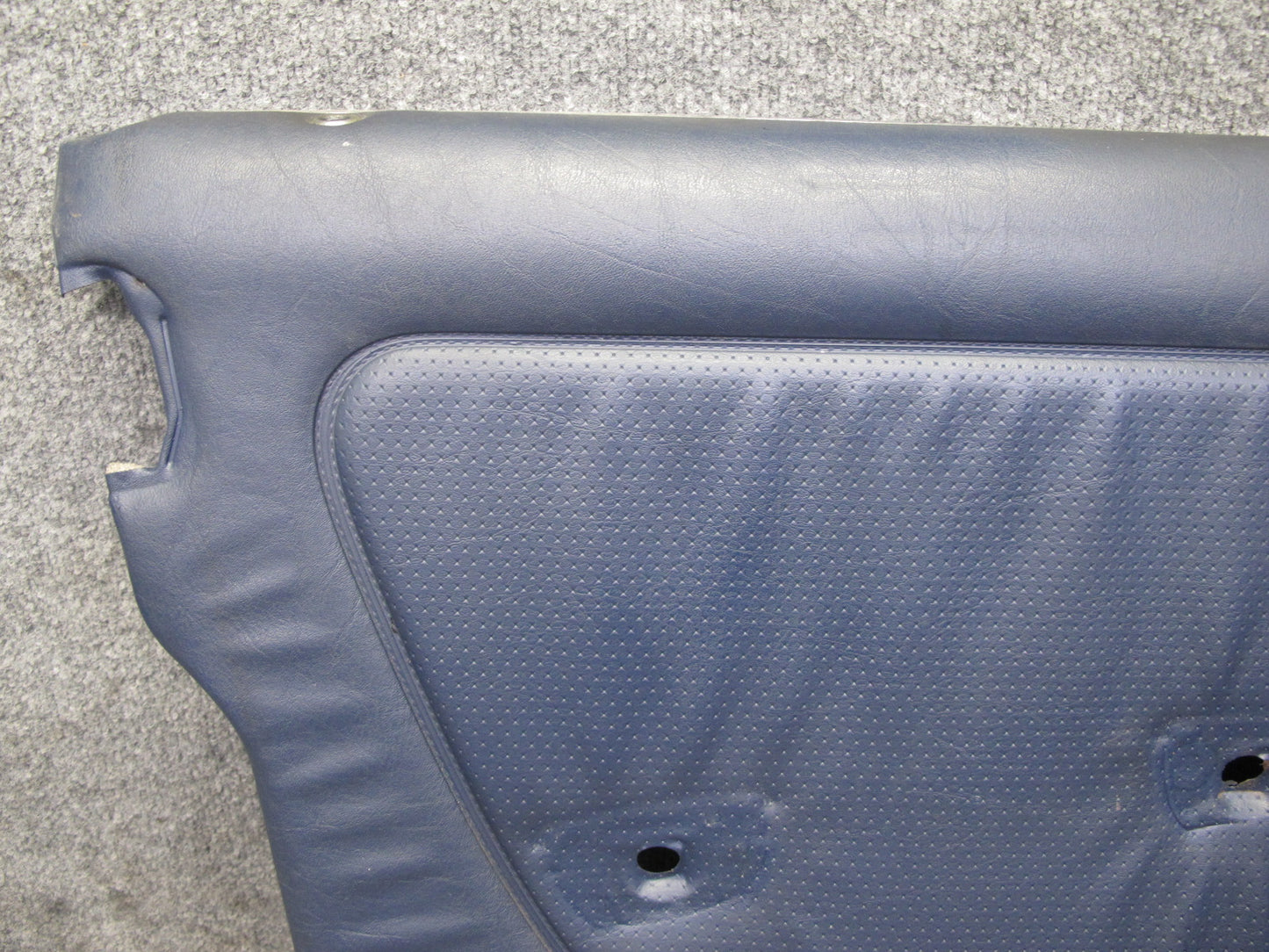 82-85 Mercedes W123 300D Sedan Front L & R Door Interior Trim Cover Blue Set OEM