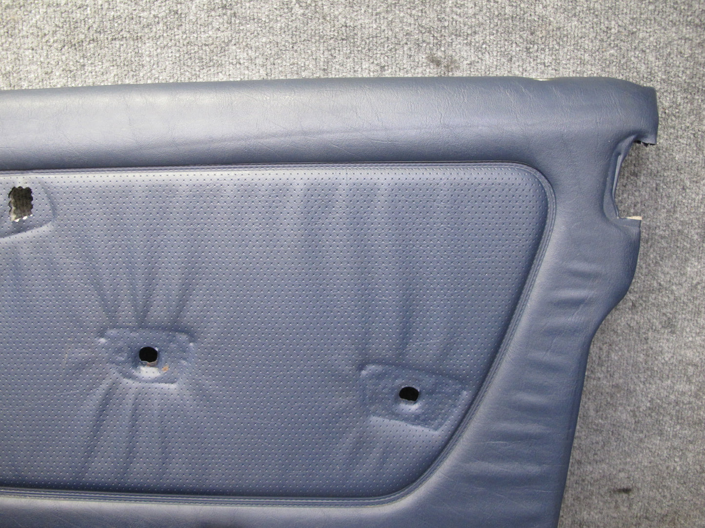 82-85 Mercedes W123 300D Sedan Front L & R Door Interior Trim Cover Blue Set OEM