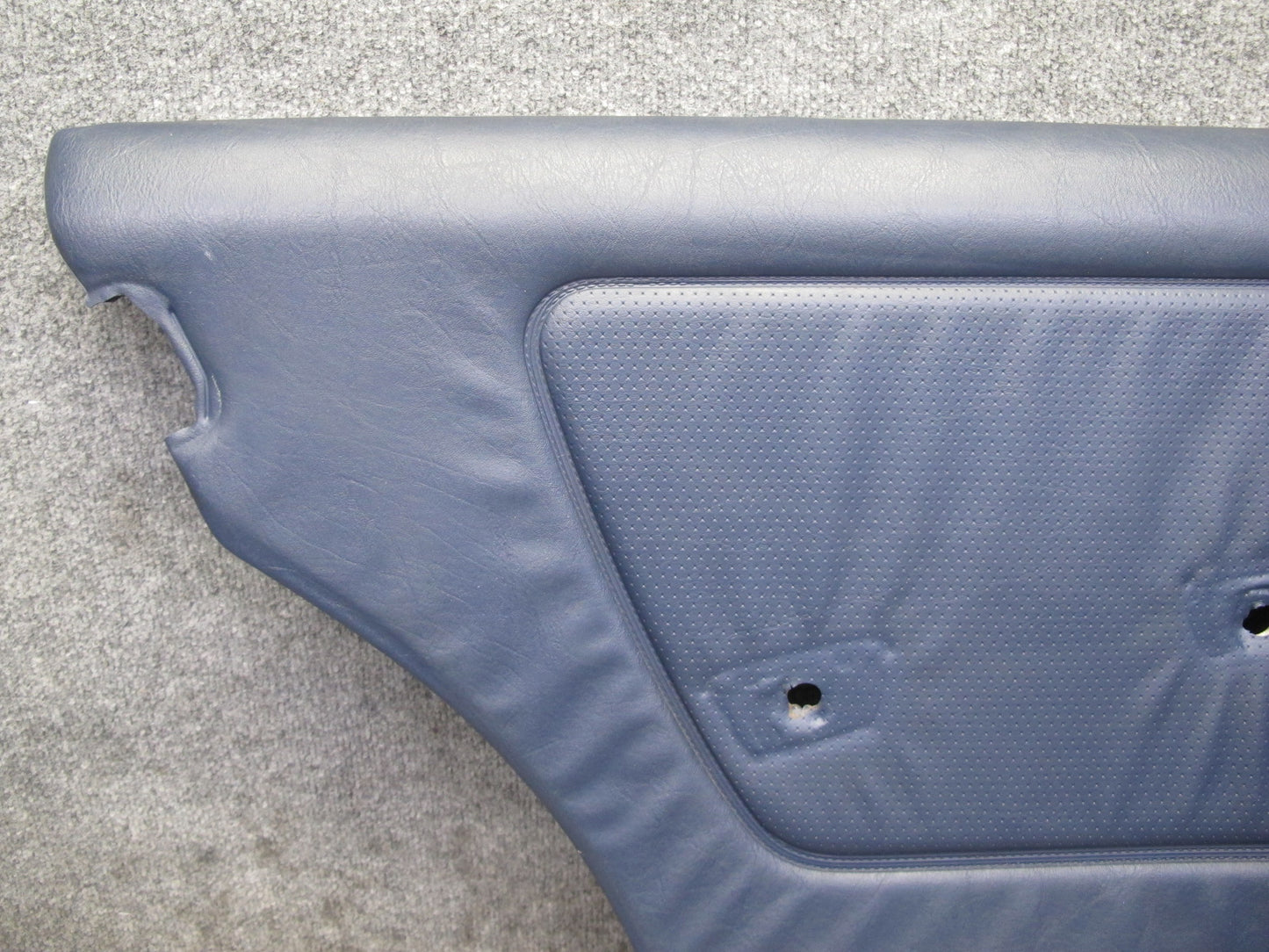 82-85 Mercedes W123 300D Sedan Set of 2 Rear Door Interior Trim Cover Blue OEM