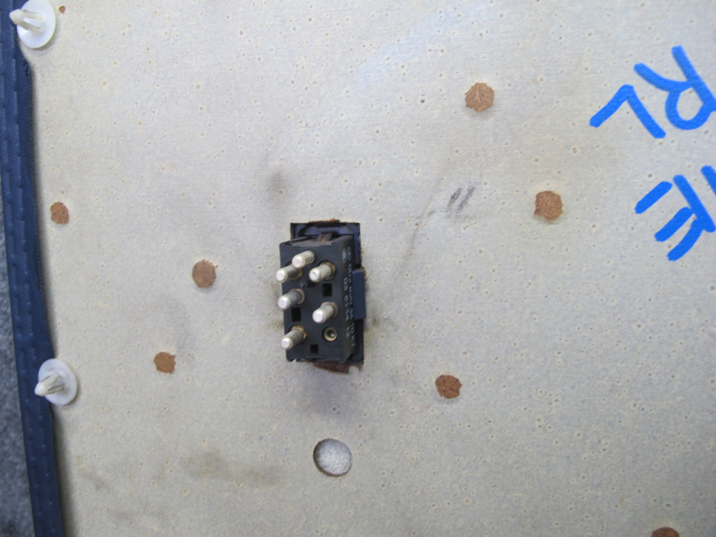 82-85 Mercedes W123 300D Sedan Set of 2 Rear Door Interior Trim Cover Blue OEM