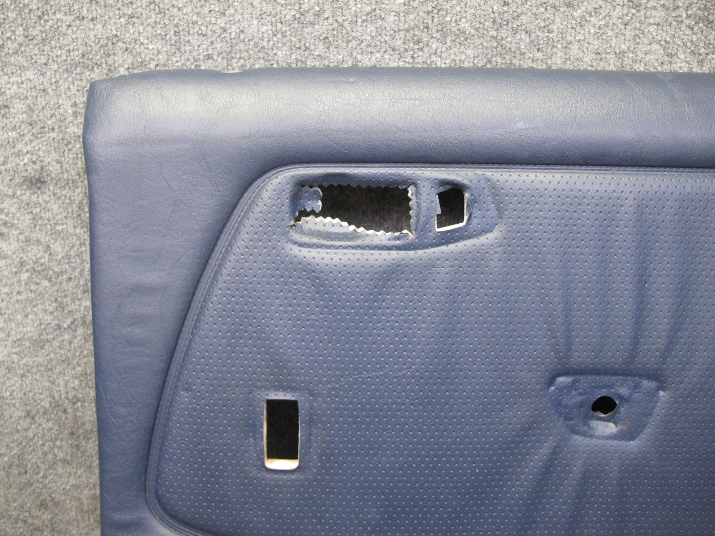 82-85 Mercedes W123 300D Sedan Set of 2 Rear Door Interior Trim Cover Blue OEM