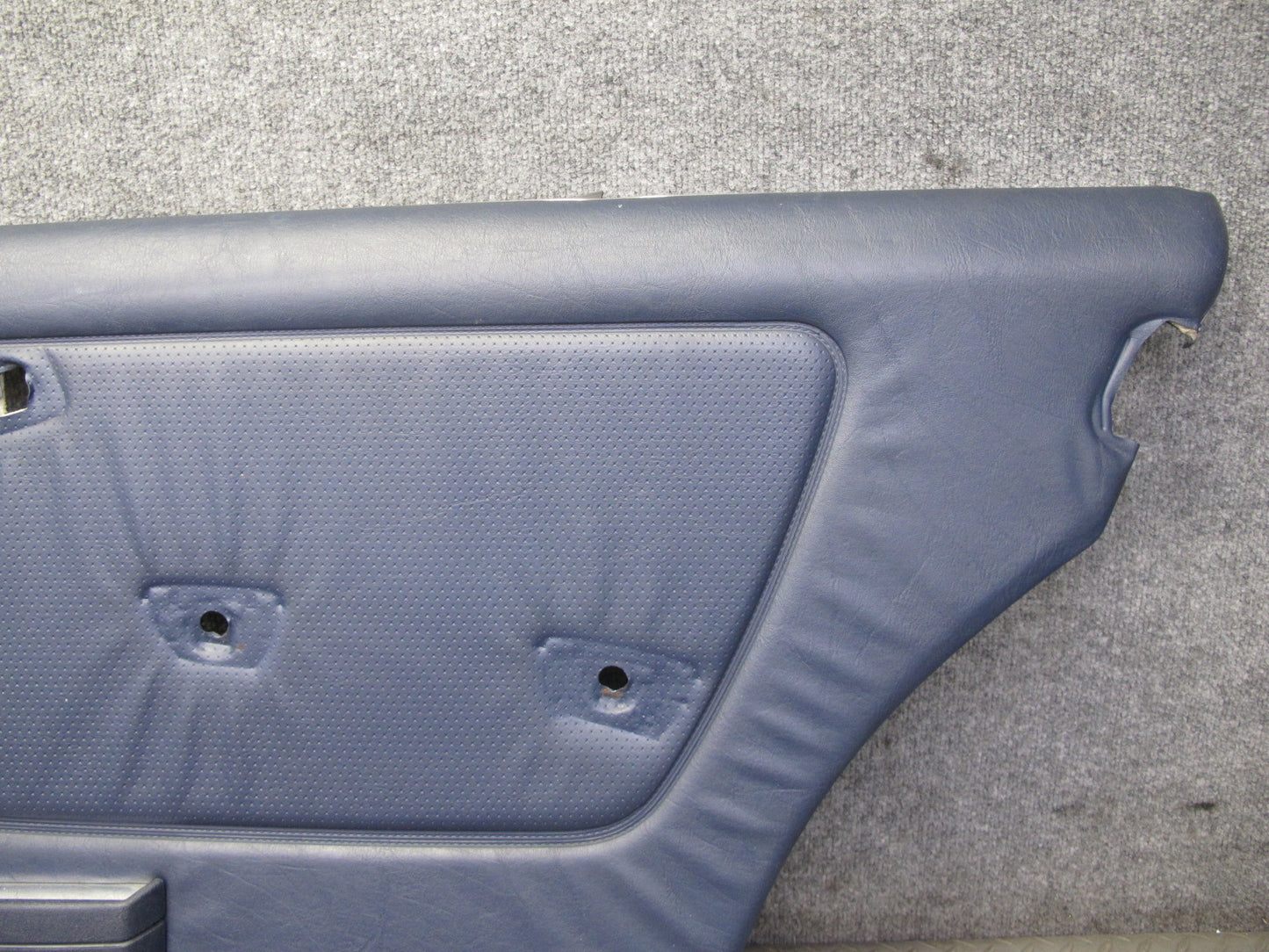 82-85 Mercedes W123 300D Sedan Set of 2 Rear Door Interior Trim Cover Blue OEM