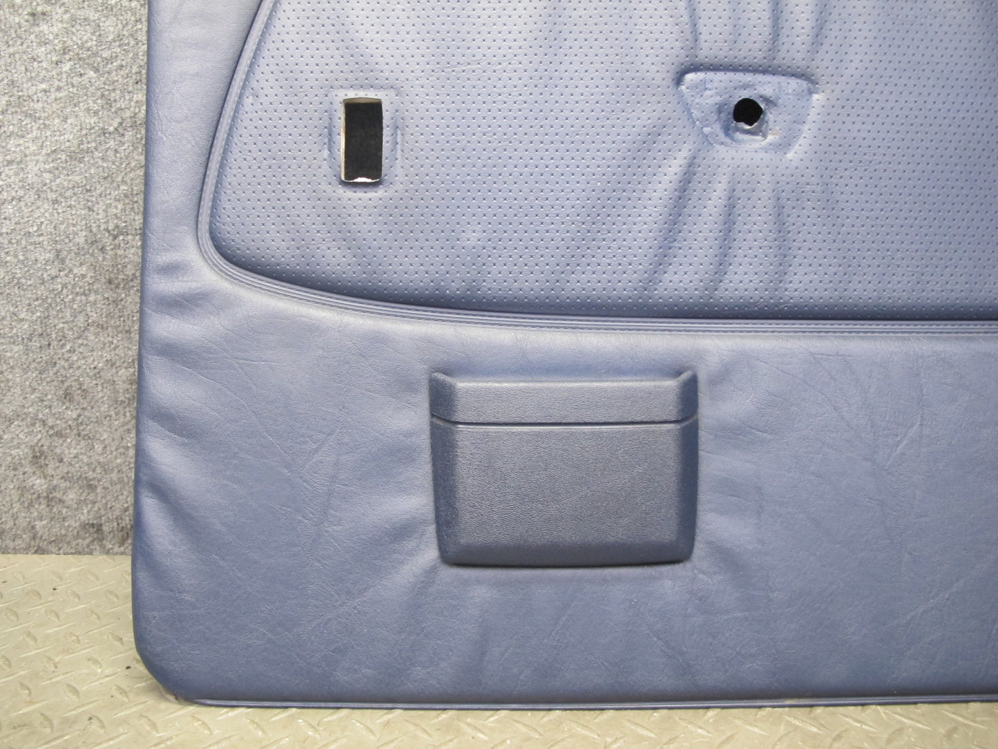 82-85 Mercedes W123 300D Sedan Set of 2 Rear Door Interior Trim Cover Blue OEM