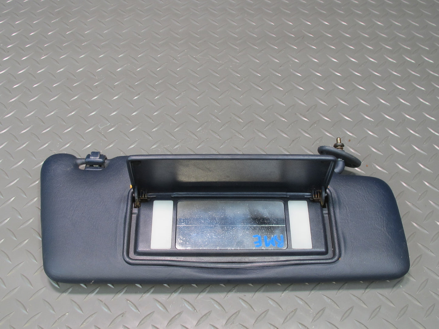 82-85 Mercedes W123 300D Front Left & Right Sun Visor Blue Set of 2 OEM