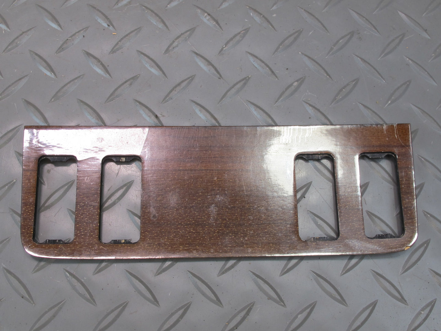 82-85 Mercedes W123 Sedan Center Console Dashboard Wood Bezel Trim Cover Set OEM