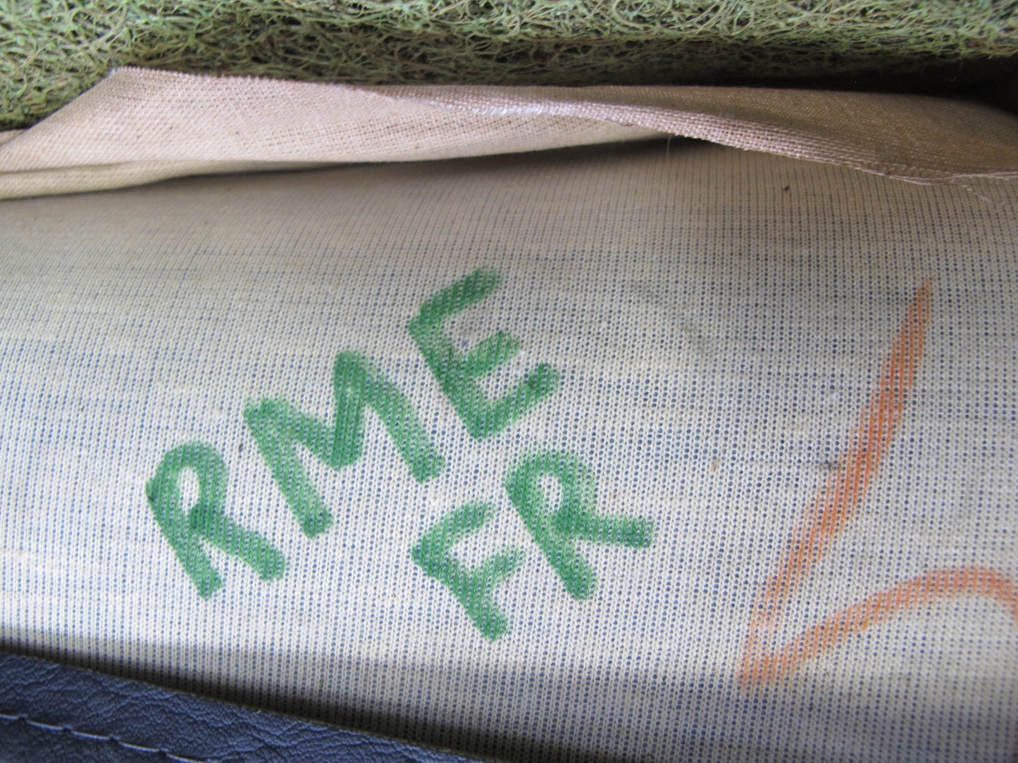 82-85 Mercedes W123 300D Front Righ Seat Upper Leather Cushion Blue OEM