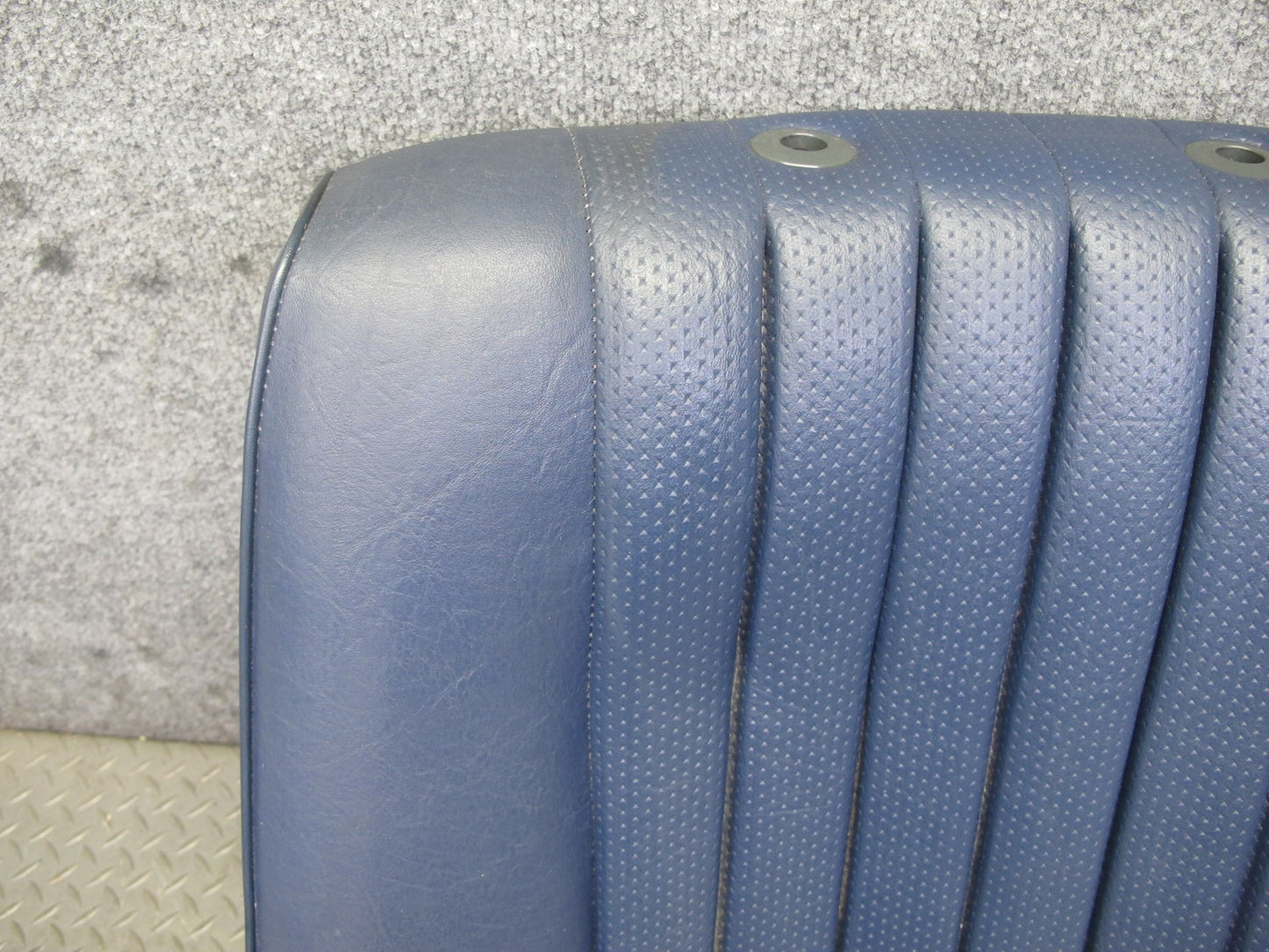 82-85 Mercedes W123 300D Front Righ Seat Upper Leather Cushion Blue OEM