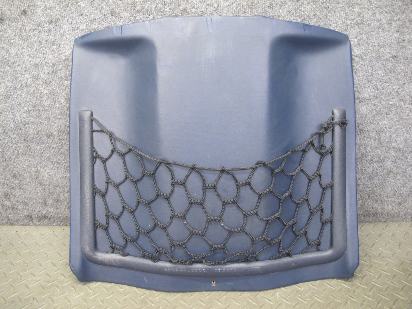 82-85 Mercedes W123 300D Front Left Seat Back Trim Cover Panel Blue OEM