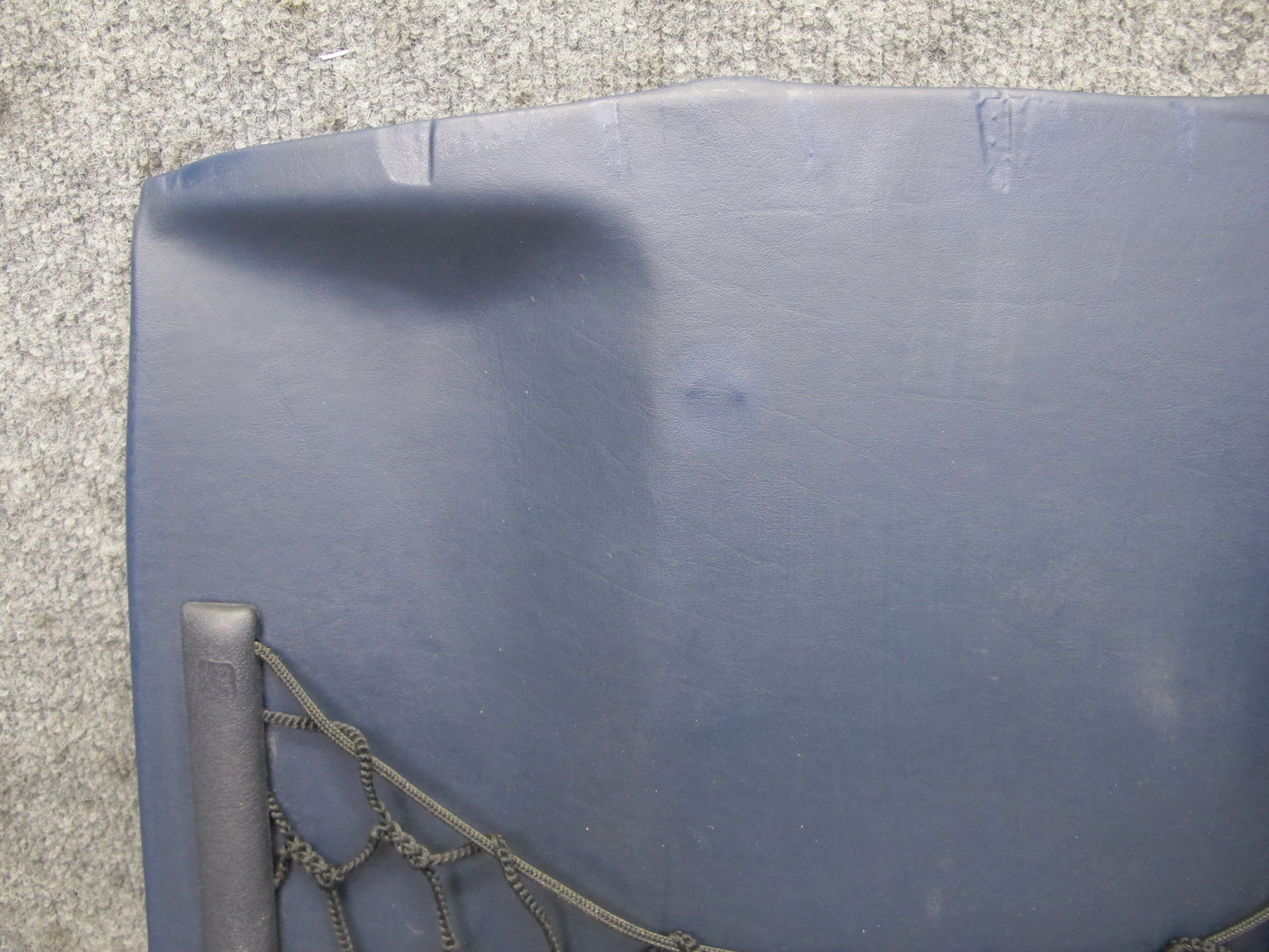 82-85 Mercedes W123 300D Front Left Seat Back Trim Cover Panel Blue OEM