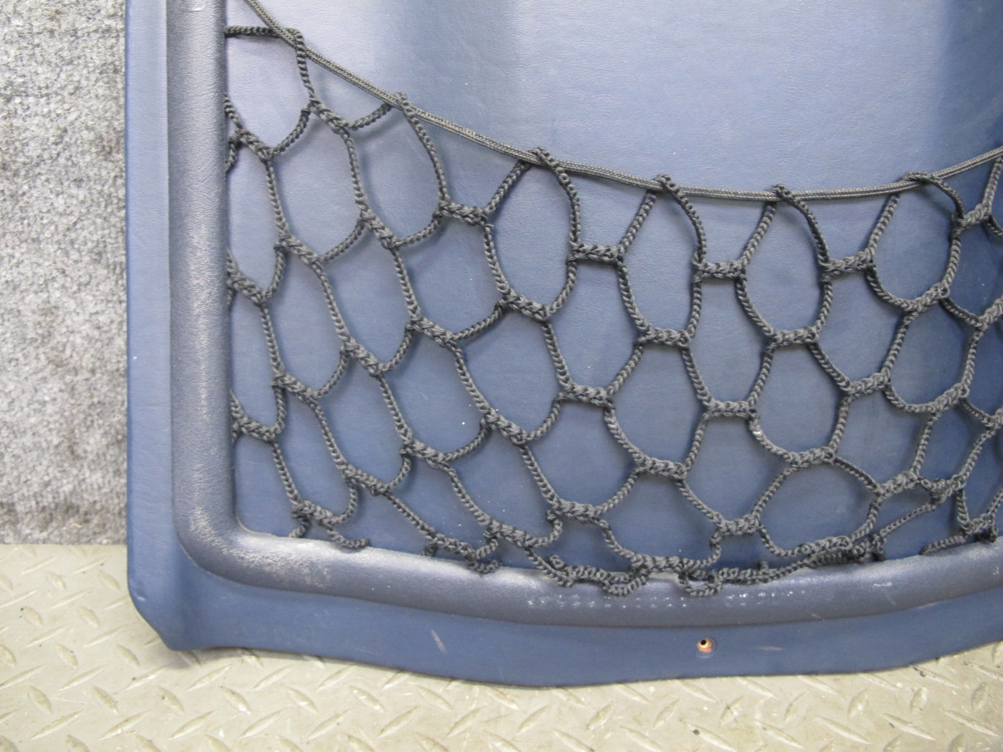 82-85 Mercedes W123 300D Front Left Seat Back Trim Cover Panel Blue OEM