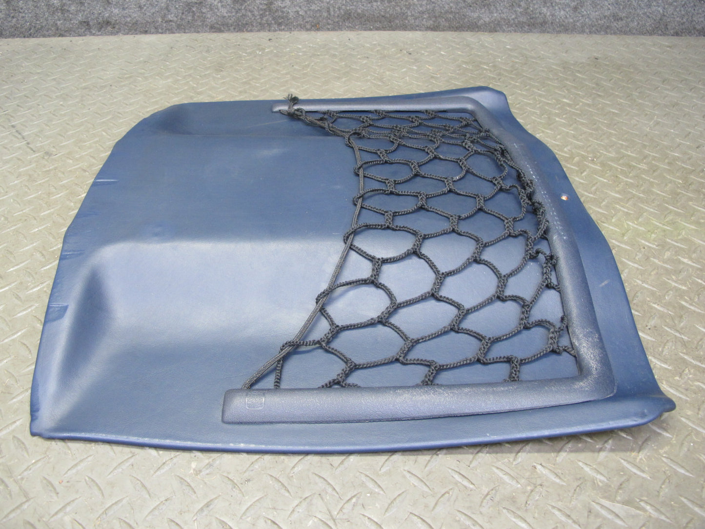 82-85 Mercedes W123 300D Front Left Seat Back Trim Cover Panel Blue OEM