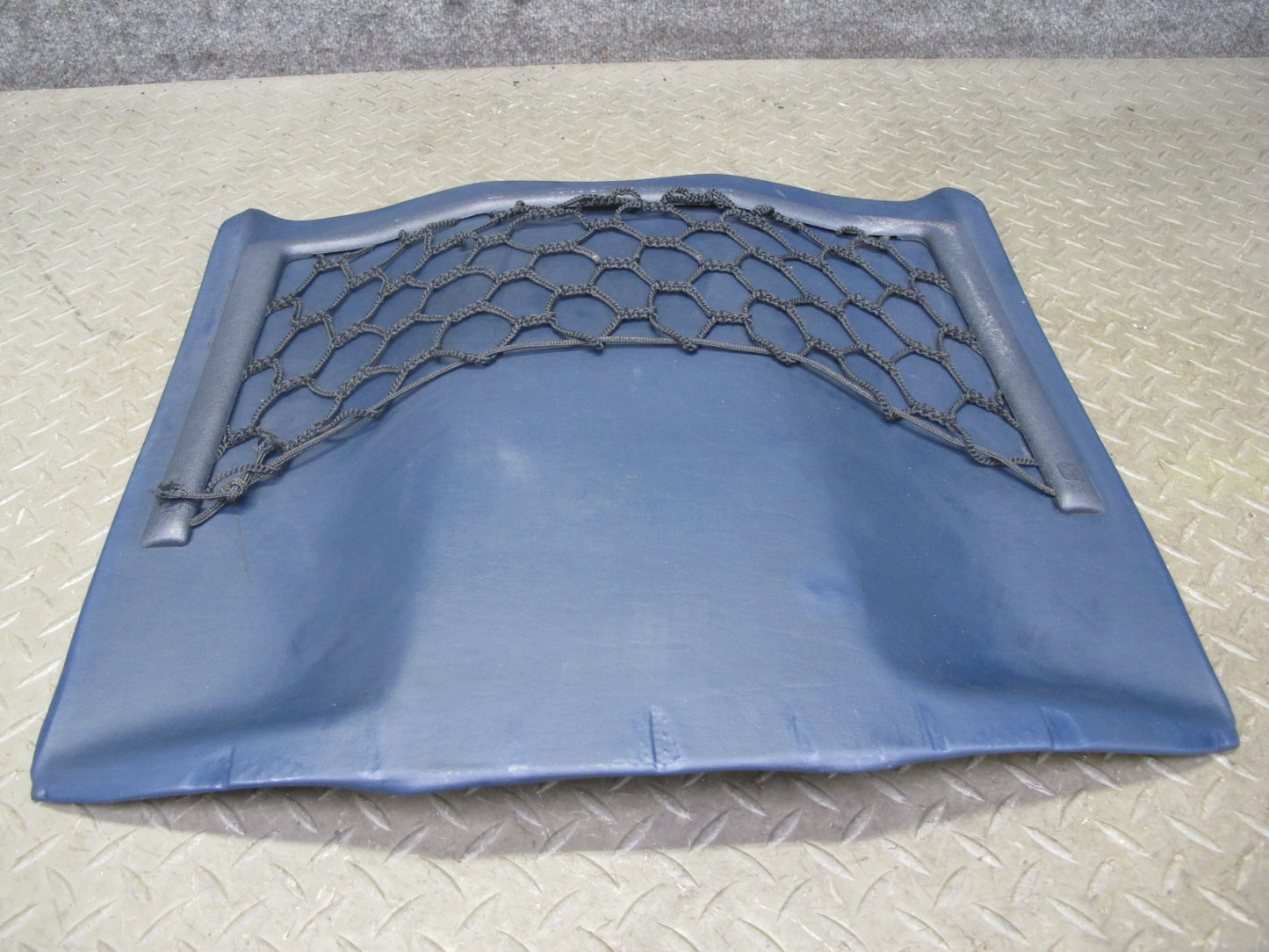 82-85 Mercedes W123 300D Front Left Seat Back Trim Cover Panel Blue OEM