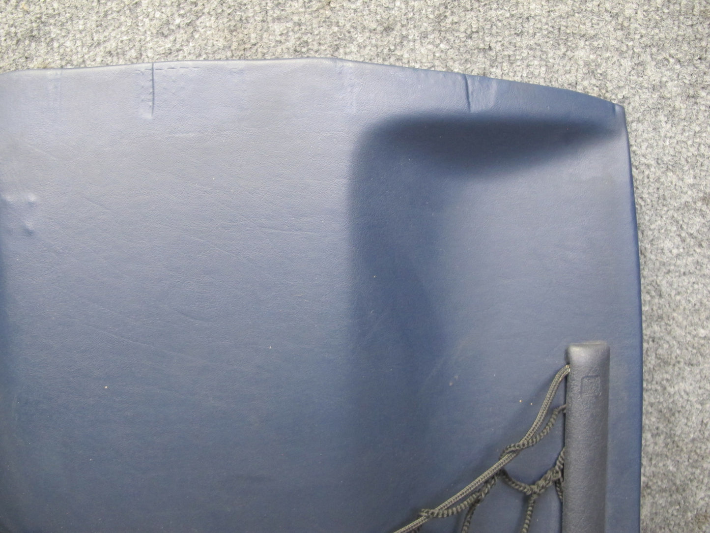 82-85 Mercedes W123 300D Front Right Seat Back Trim Cover Panel Blue OEM