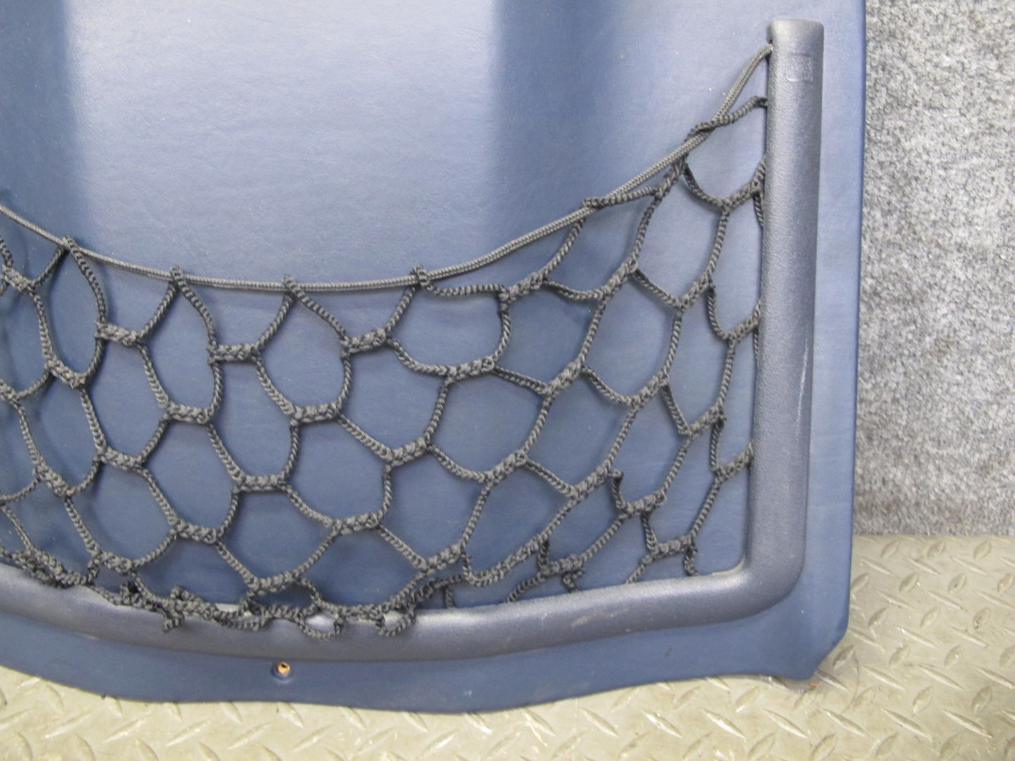 82-85 Mercedes W123 300D Front Right Seat Back Trim Cover Panel Blue OEM