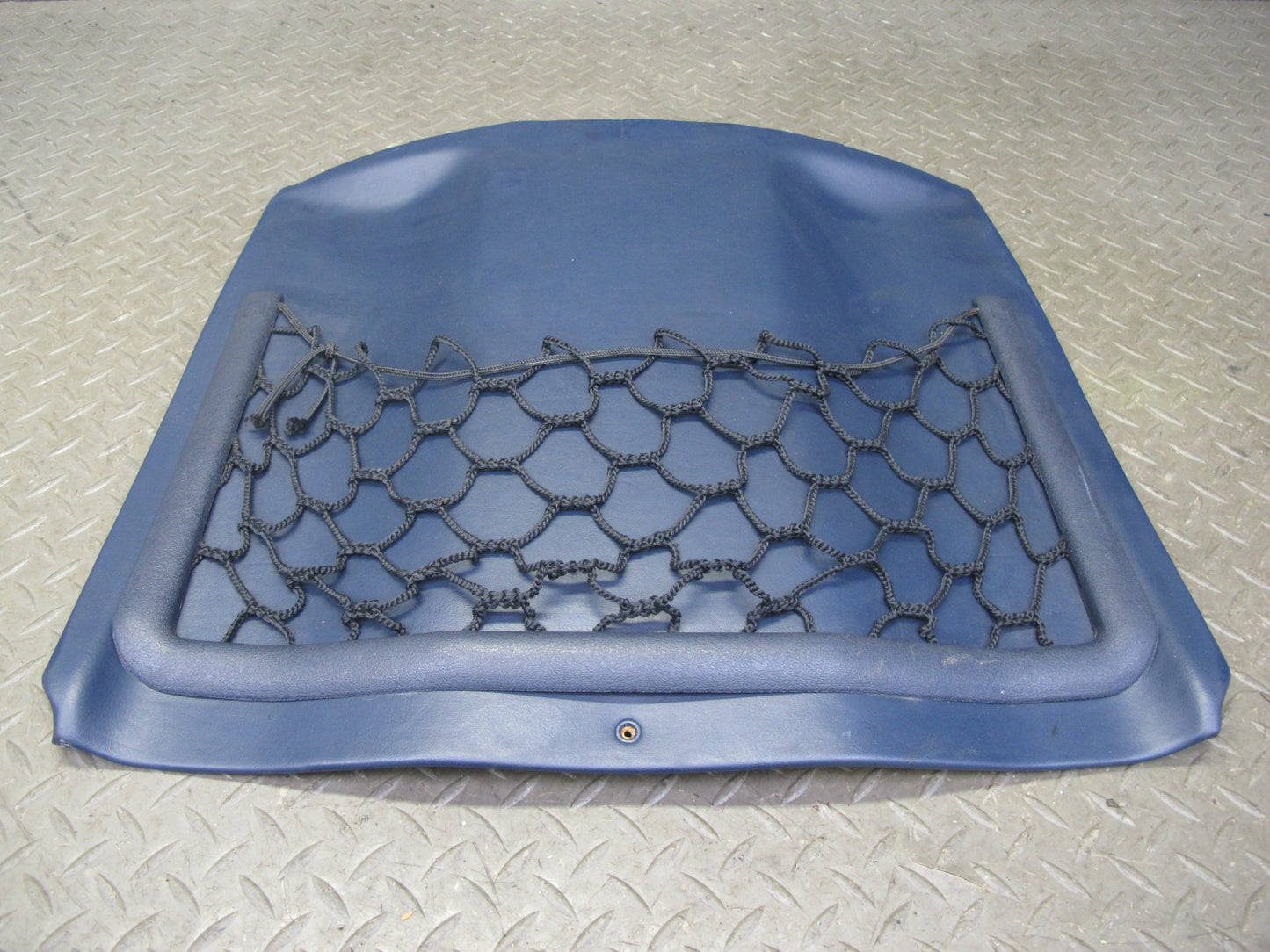 82-85 Mercedes W123 300D Front Right Seat Back Trim Cover Panel Blue OEM