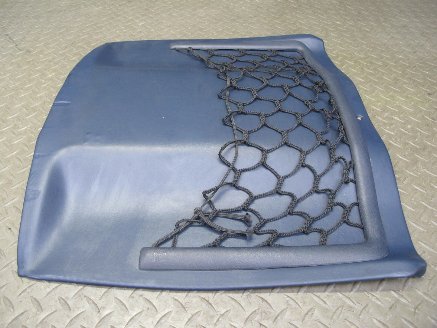 82-85 Mercedes W123 300D Front Right Seat Back Trim Cover Panel Blue OEM