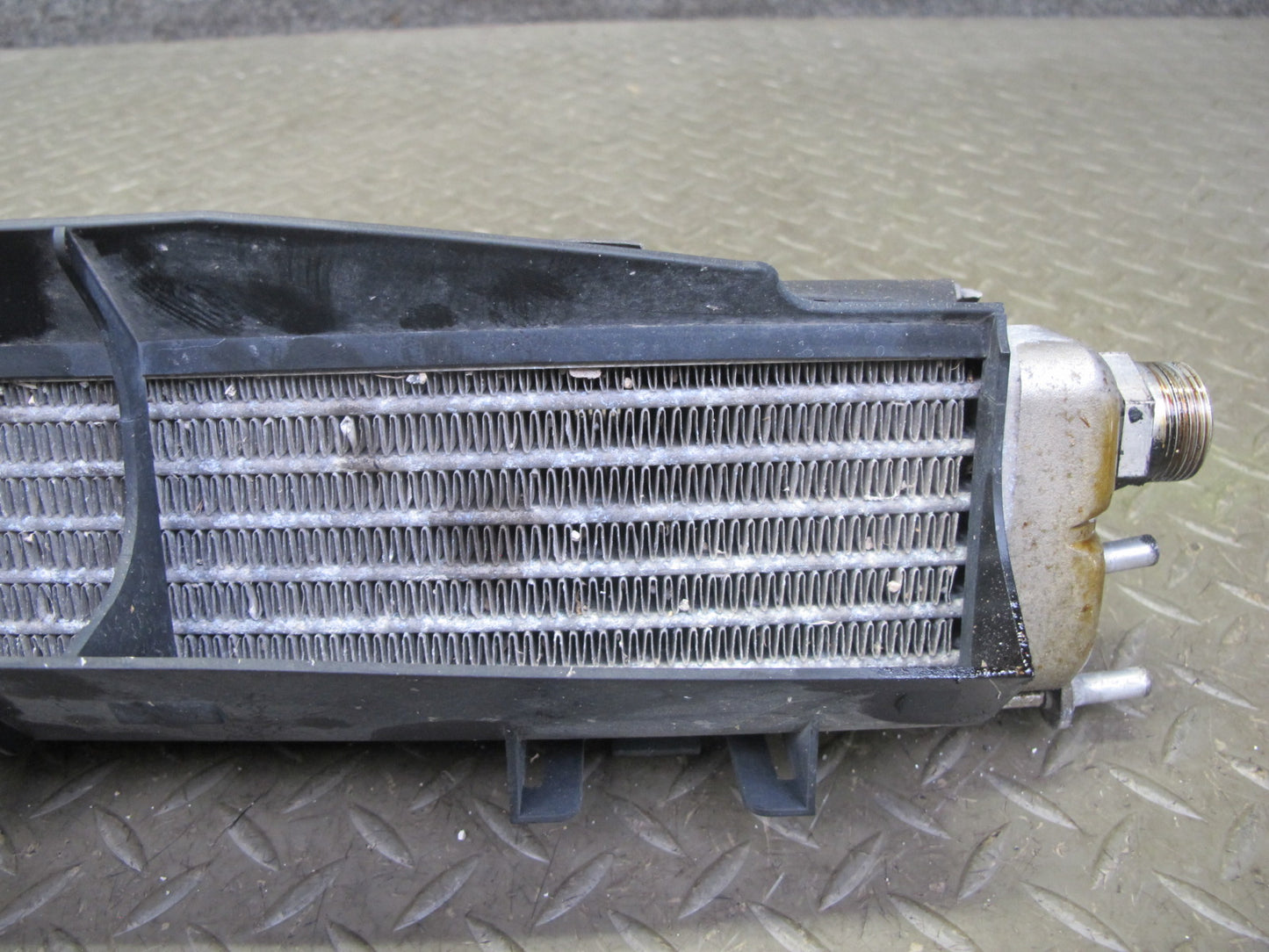 03-06 Mercedes R230 SL600 Engine Oil Cooler w Duct Shroud OEM