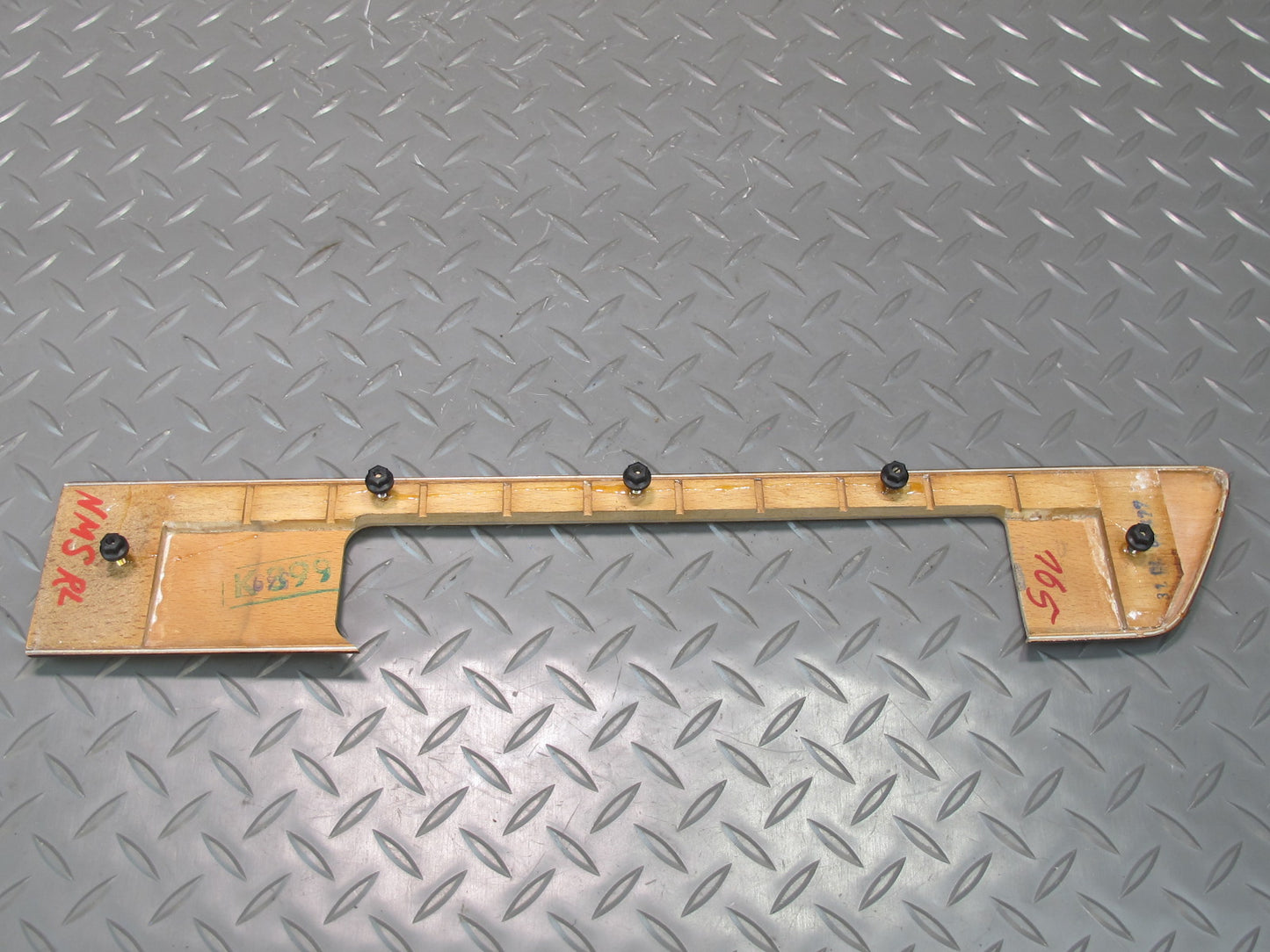 86-91 Mercedes W126 560SEL Center Set of 4 Door Wood Trim Bezel Cover Panel OEM