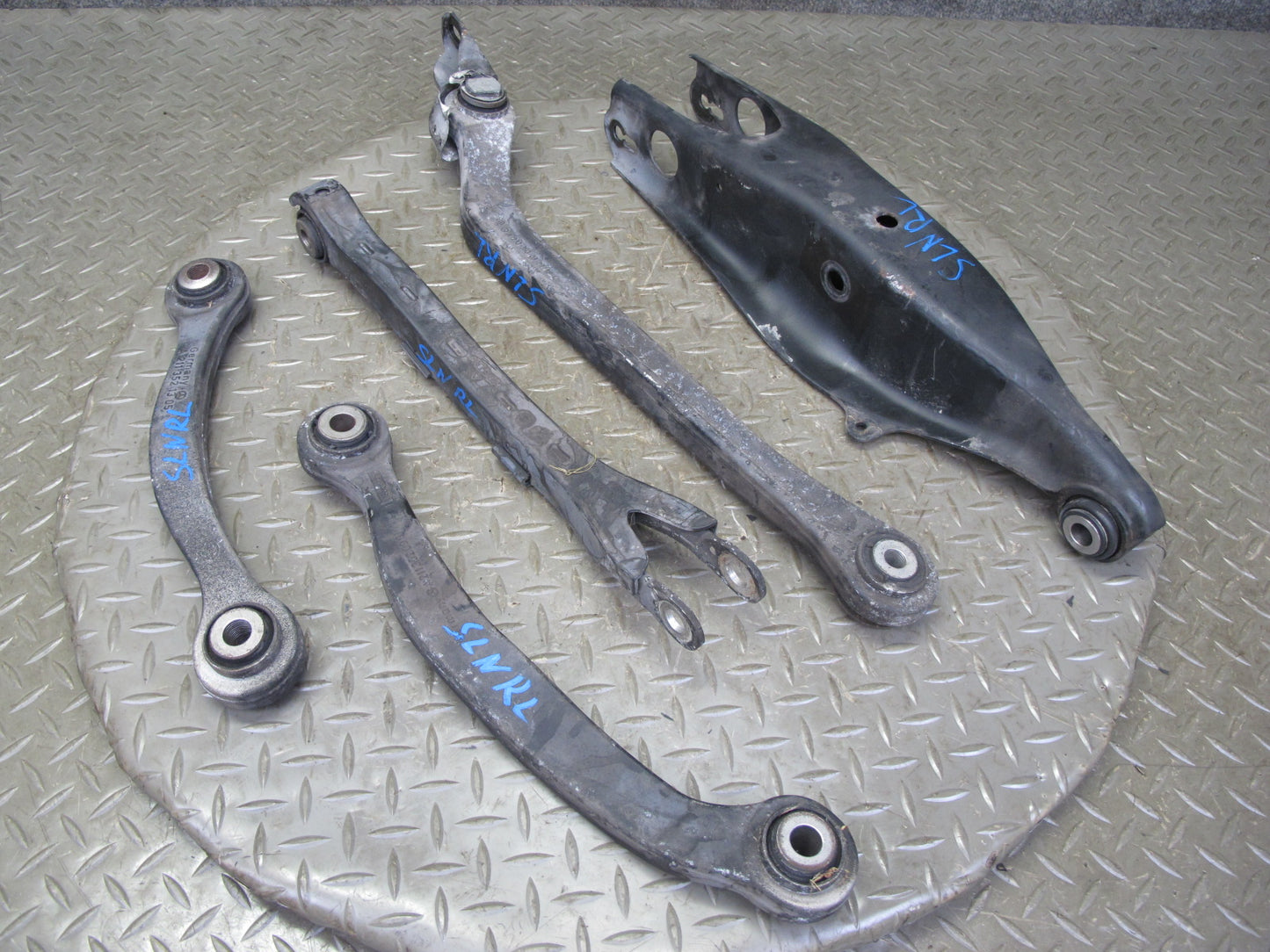 03-08 Mercedes R230 Sl-class Set of 5 Rear Left Upper & Lower Control Arm OEM