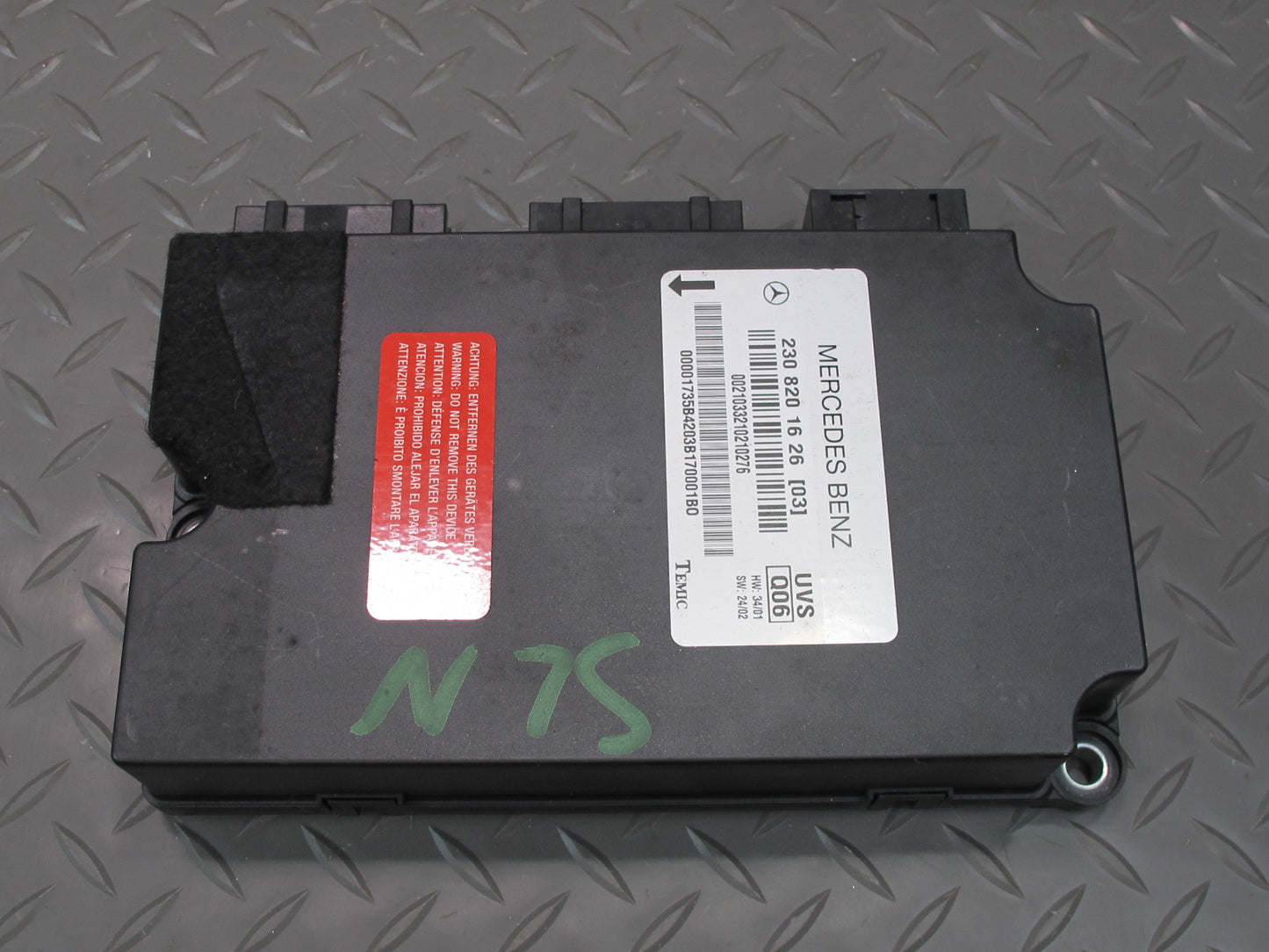 03-08 Mercedes R230 Sl-class Convertible TOP Roof Control Module 2308201626 OEM