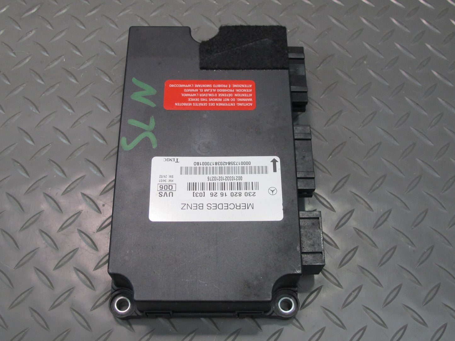 03-08 Mercedes R230 Sl-class Convertible TOP Roof Control Module 2308201626 OEM