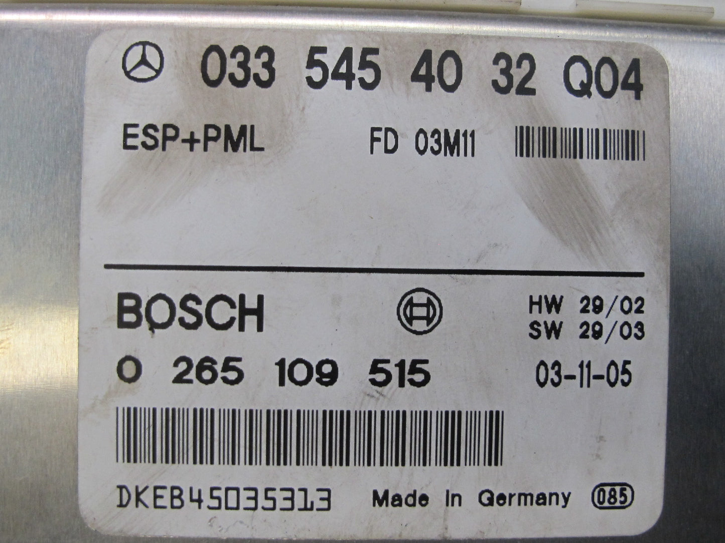 03-06 Mercedes R230 Sl-class Anti Lock Brake ABS Pump Module 0335454032 OEM