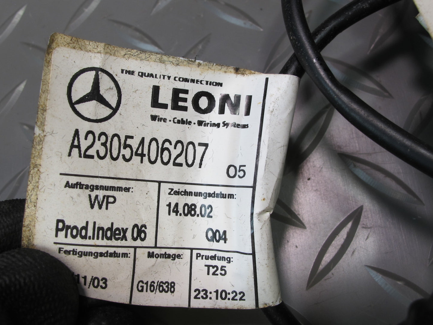 03-12 Mercedes R230 Sl-class Rear SAM Fuse Relay Box Module 0345456232 OEM