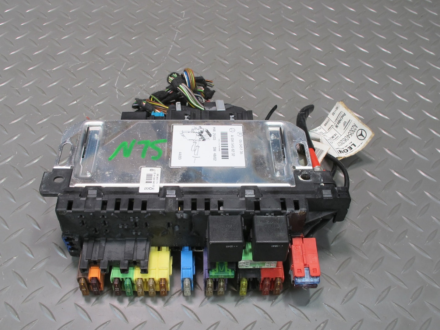03-12 Mercedes R230 Sl-class Rear SAM Fuse Relay Box Module 0345456232 OEM
