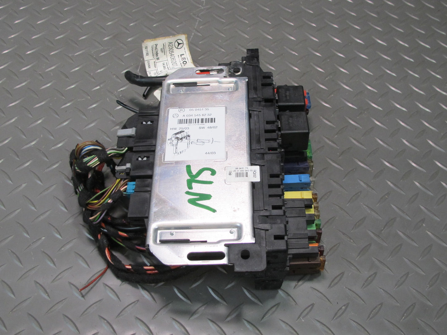 03-12 Mercedes R230 Sl-class Rear SAM Fuse Relay Box Module 0345456232 OEM