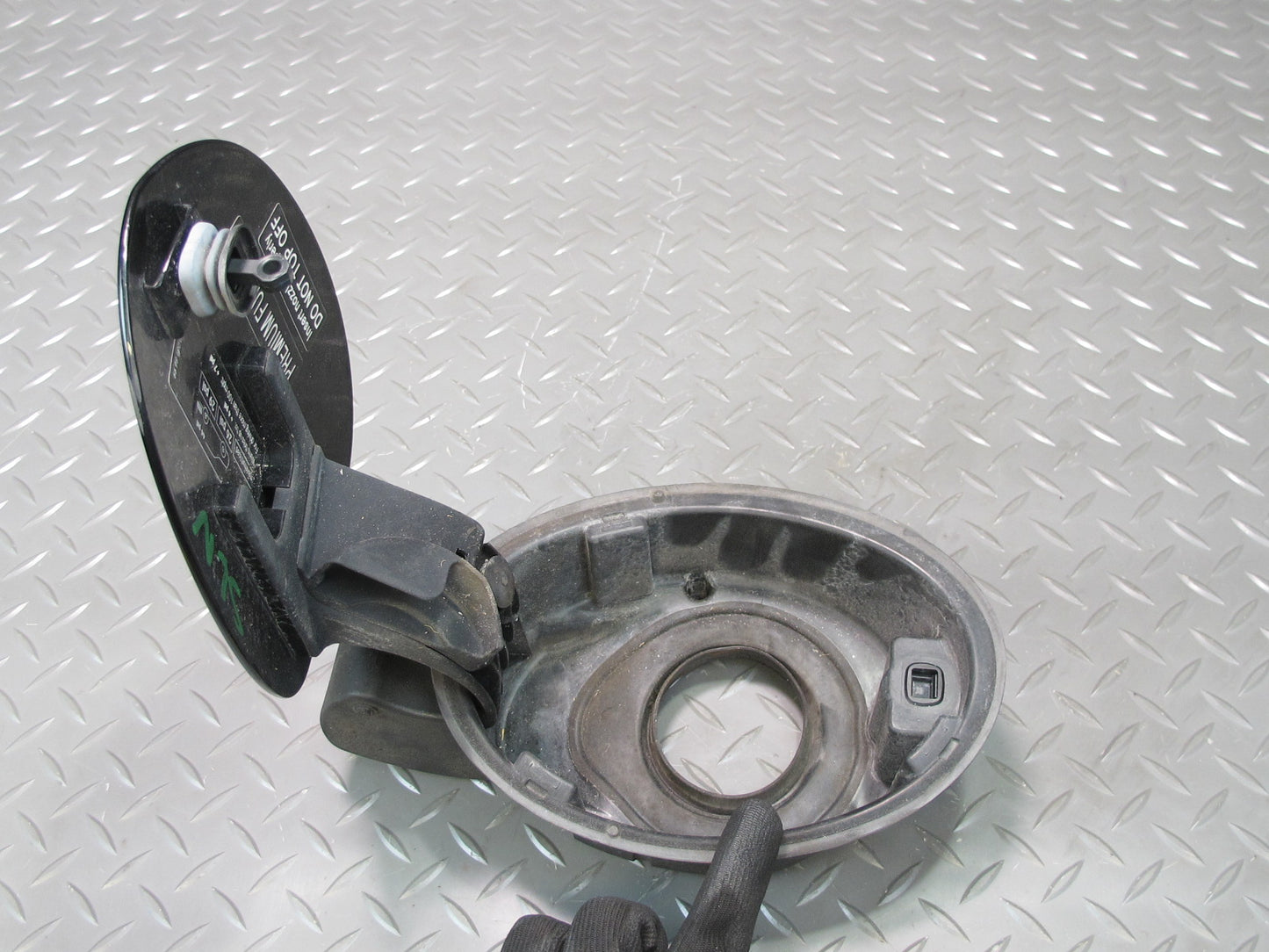 03-06 Mercedes R230 Fuel Tank Filler Door Lid Cover w Hinge OEM