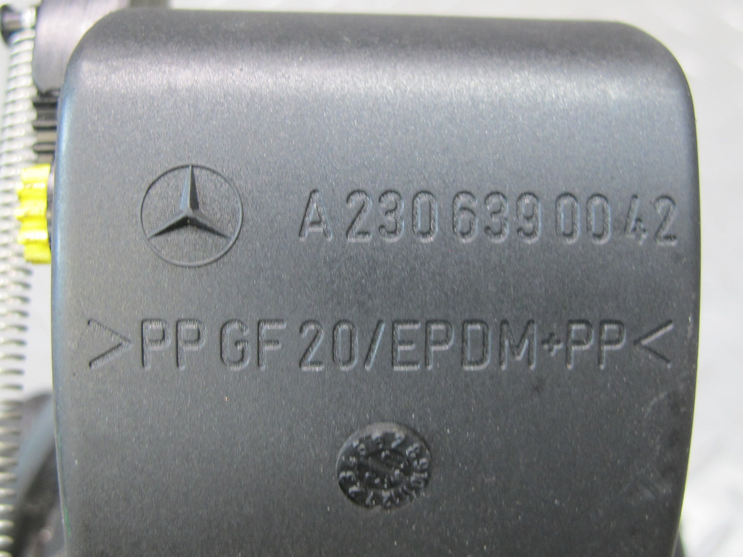 03-06 Mercedes R230 Fuel Tank Filler Door Lid Cover w Hinge OEM