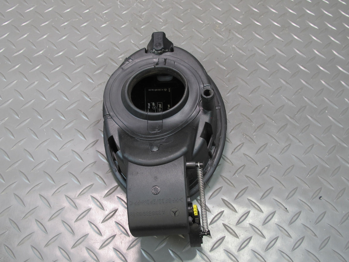 03-06 Mercedes R230 Fuel Tank Filler Door Lid Cover w Hinge OEM