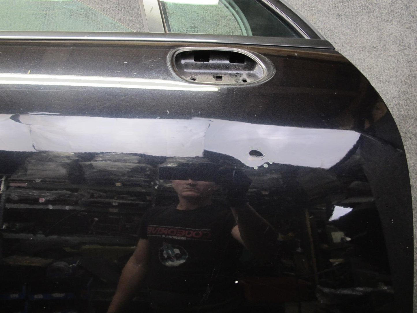 2011-2018 Porsche Cayenne 958 Front Right Side Door Shell Panel W/ Glass Black