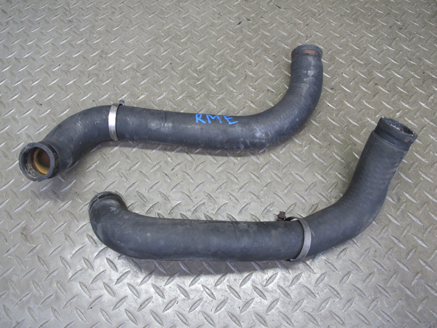 82-85 Mercedes W123 300D M617 617.952 Hvac Solenoid & Cooling Hose Pipe Set OEM