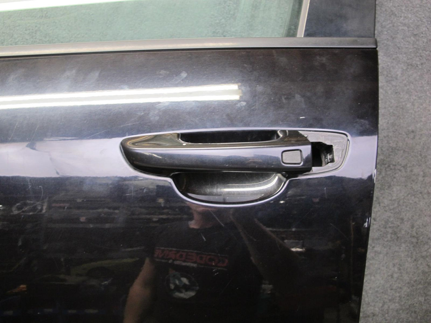 2011-2018 Porsche Cayenne 958 Front Left Side Door Shell Panel W/ Glass Black